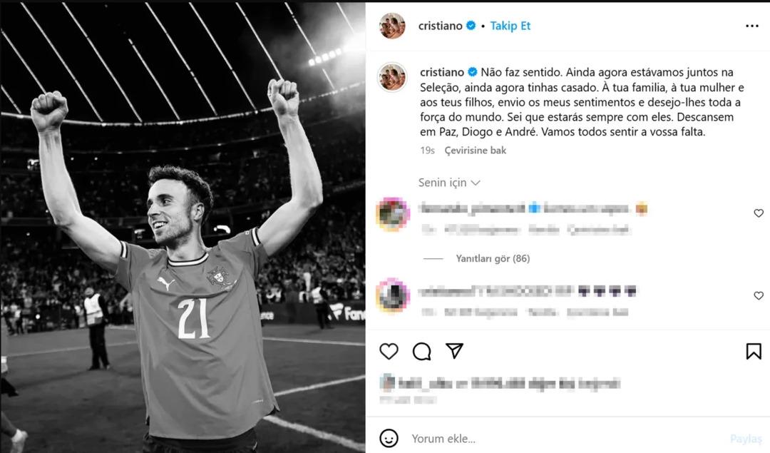 Portekiz de Cristiano Ronaldo depremi! Jota nın cenaze törenine katılmadı... Arkadaşları ağlarken, o denize girdi 4