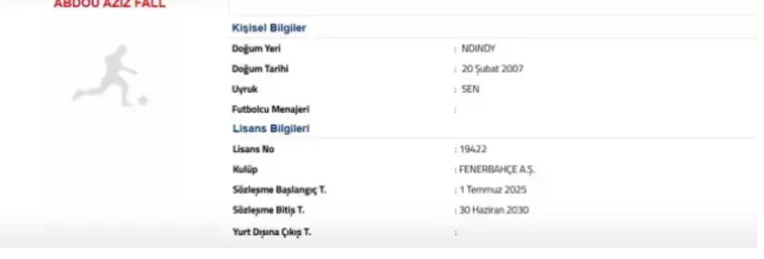 Fenerbahçe genç yıldız ile anlaşma sağladı! Sarı-Lacivertliler Abdou Aziz Fall ın lisansını çıkardı... 5 yıllık anlaşma! 3